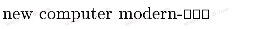 new computer modern字体转换 new computer modern字体转换